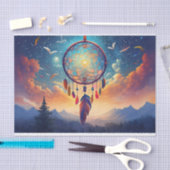 Groter dan het leven, bergen en dromenvangers tissuepapier (Craft)