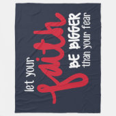 Groter dan je angst fleece deken (Voorkant)