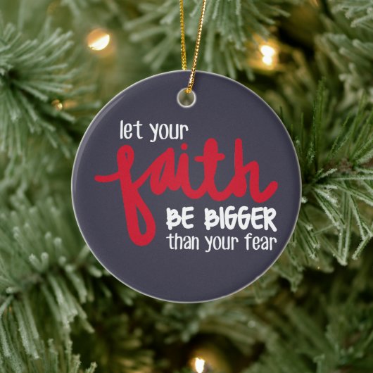 Groter dan je angst keramisch ornament (Boom)