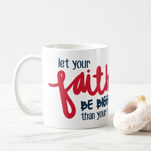Groter dan je angst koffiemok (Met donut)