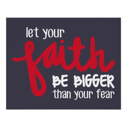 Groter dan je angst perfect poster (Voorkant)