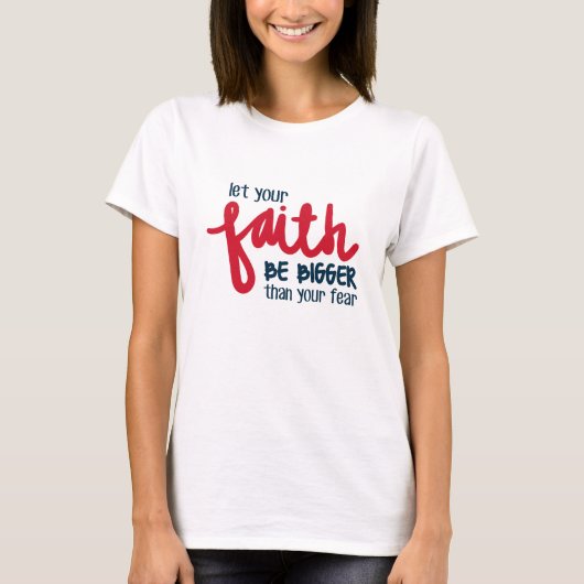Groter dan je angst t-shirt (Voorkant)
