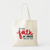 Groter dan je angst tote bag (Voorkant)