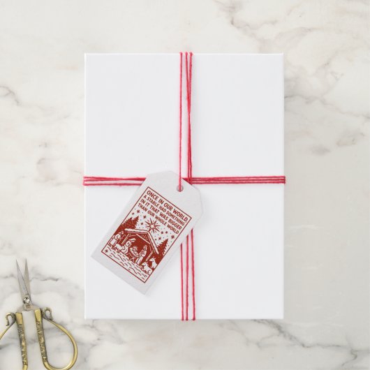 Groter dan onze hele wereld 1 cadeaulabel (Met Touw)