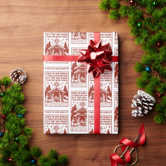 Groter dan onze hele wereld 1 cadeaupapier (Feestdagen Geschenken)