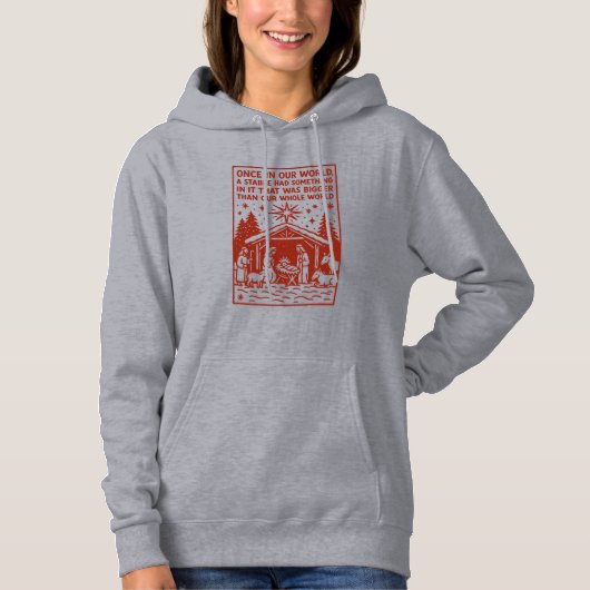 Groter dan onze hele wereld 1 hoodie (Voorkant)