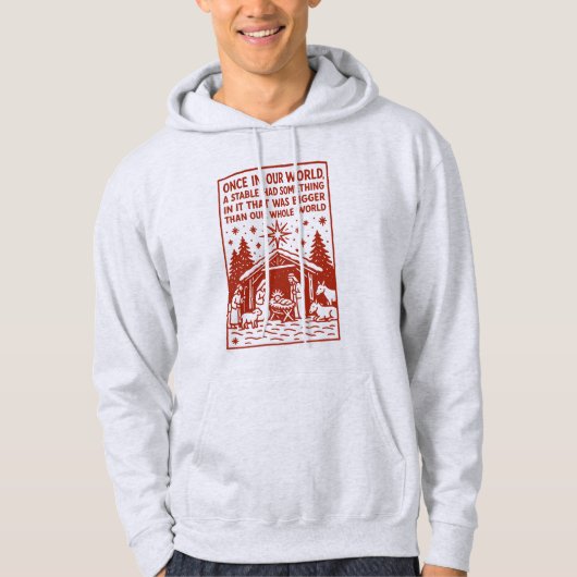 Groter dan onze hele wereld 1 hoodie (Voorkant)
