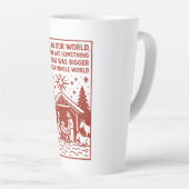 Groter dan onze hele wereld 1 latte mok (Rechterhoek)