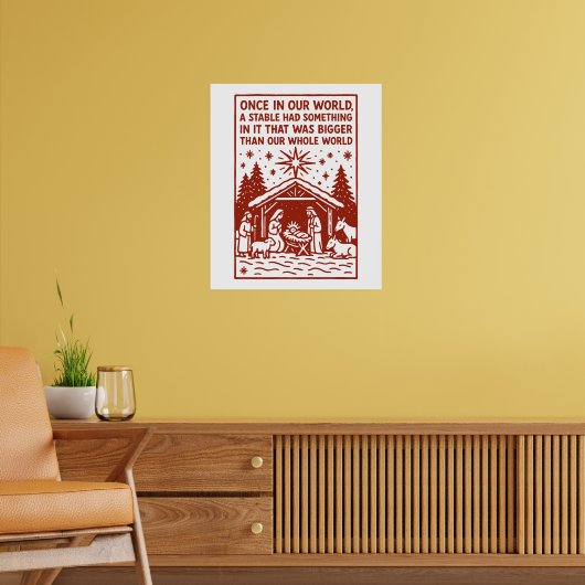 Groter dan onze hele wereld 1 poster (Woonkamer 2)