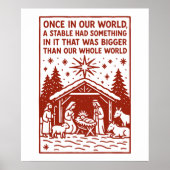Groter dan onze hele wereld 1 poster (Voorkant)