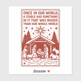 Groter dan onze hele wereld 1 sticker