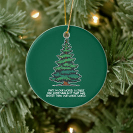 Groter dan onze hele wereld 2 keramisch ornament
