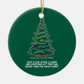 Groter dan onze hele wereld 2 keramisch ornament (Voorkant)
