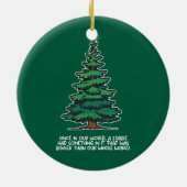 Groter dan onze hele wereld 2 keramisch ornament (Achterkant)