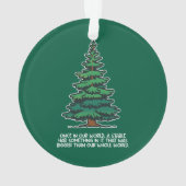 Groter dan onze hele wereld 2 ornament (achterkant)