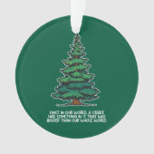 Groter dan onze hele wereld 2 ornament (voorkant)