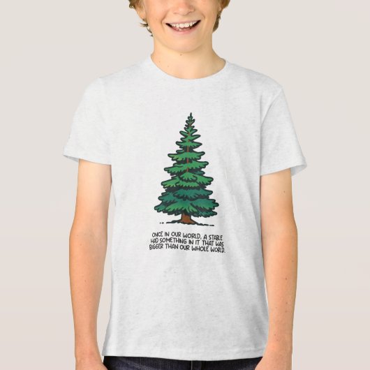 Groter dan onze hele wereld 2 Tri-Blend shirt (Voorkant)