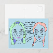 Groter de Hoop | Afdrukken Briefkaart | #overhear (Voorkant / Achterkant)