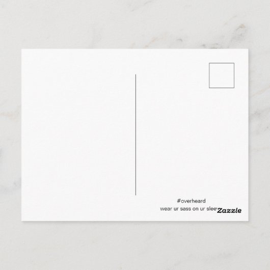 Groter de Hoop | Afdrukken Briefkaart | #overhear (Achterkant)