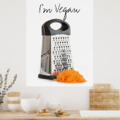 Groter en geraspt wortelen poster (Keuken)