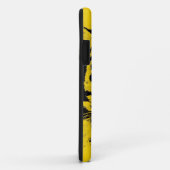 Groter gezicht dicht (zwart en geel) Case-Mate iPhone case (Achterkant/rechts)