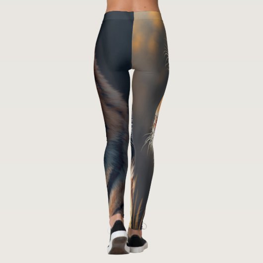 Groter in Natuur All-Over-Print Leggings (Achterkant)