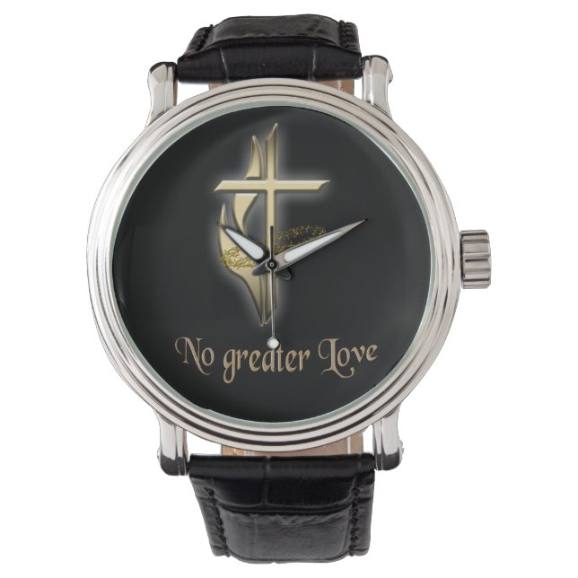 Groter Liefde Kruis Horloge (Voorkant)