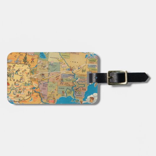 "Groter!" Los Angeles en de Verenigde Staten Bagagelabel (Voorkant horizontaal)