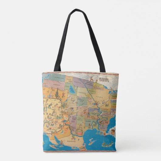 "Groter!" Los Angeles en de Verenigde Staten Tote Bag (Achterkant)