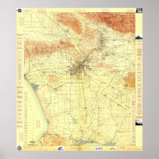 Groter Los Angeles USGS Compilation 2014-06-08 Poster (Voorkant)