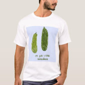 Groter T-shirt "It's Pickle-o'clock Somewhere" (Voorkant)