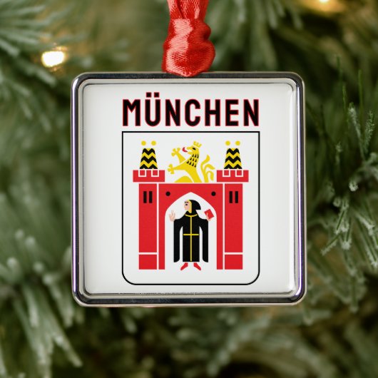 Groter wapen van München Metalen Ornament (Boom)