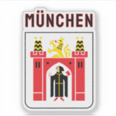 Groter wapen van München Sticker (Voorkant)