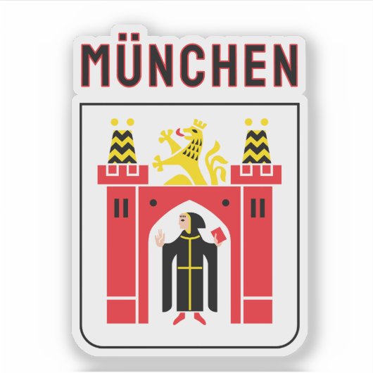Groter wapen van München Sticker (Voorkant)