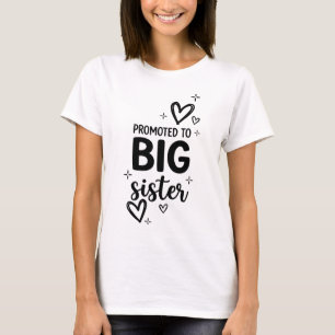 Groter Zusje Worden Zwangerschapsaankondiging Cute T-shirt