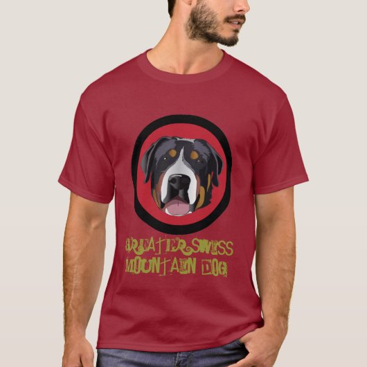 GROTER ZWITSERS MOUNTAIN DOG T-SHIRT (Voorkant)