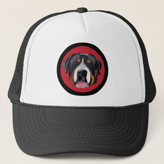 GROTER ZWITSERS MOUNTAIN DOG TRUCKER PET (Voorkant)