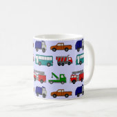Grotere auto's, vrachtwagens, bussen koffiemok (Voorkant rechts)