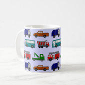 Grotere auto's, vrachtwagens, bussen koffiemok (Voorkant links)
