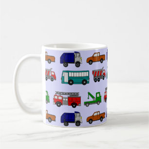 Grotere auto's, vrachtwagens, bussen koffiemok