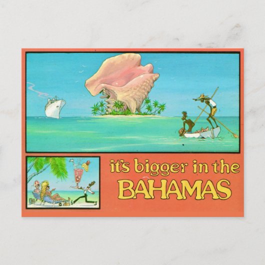 Grotere Bahama's ansichtkaart Briefkaart (Voorkant)