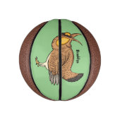 Grotere cartoon van prairie basketbal (Verticaal)