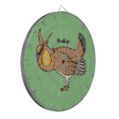 Grotere cartoon van prairie dartbord (Voorkant Links)