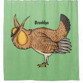 Grotere cartoon van prairie douchegordijn (Voorkant)