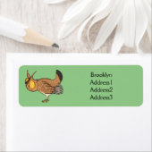 Grotere cartoon van prairie etiket (Insitu)