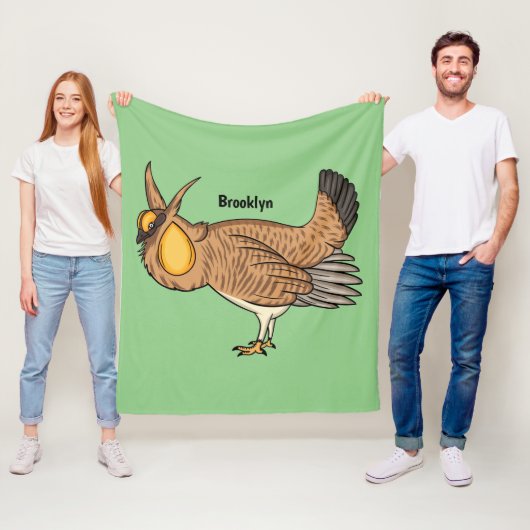 Grotere cartoon van prairie fleece deken (In situ)