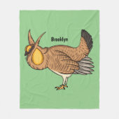 Grotere cartoon van prairie fleece deken (Voorkant)