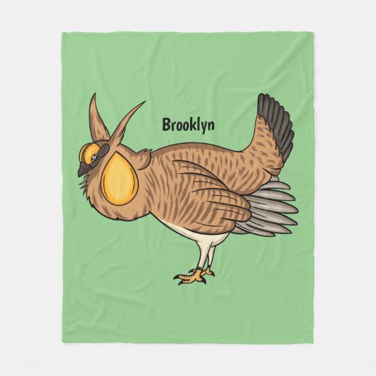 Grotere cartoon van prairie fleece deken (Voorkant)