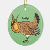 Grotere cartoon van prairie keramisch ornament (Links)