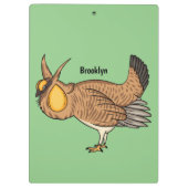 Grotere cartoon van prairie klembord (Achterkant)